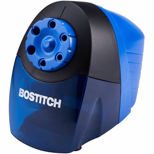 Bostitch QuietSharp? Antimicrobial Classroom Electric Pencil Sharpener 6 Hole(s) - Helical - Blue - 1 Each (EPS10HCAM)