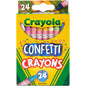 Crayola Confetti Crayons 2" Length - Multi - 24 / Pack (523407)