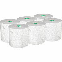Scott Pro High-Capacity Hard Roll Towels with Elevated Design and Absorbency Pockets 1 3/4" Core - White - Paper - 6 / Carton (25700)