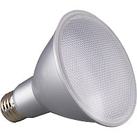 Satco PAR 30 LN LED Bulb 12.50 W - 75 W Incandescent Equivalent Wattage - 120 V AC - 1000 lm - Parabolic Reflector - PAR30LN Size - Clear - Warm White Light Color - E26 Base - 25000 Hour - 3000&deg;K Color Temperature - 90 CRI - 40&deg; Beam Angl (S29431)