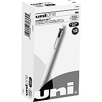 uni-ball uni(R) ONE Gel Pen 0.7 mm Medium Pen Point - Black Ink - Gel-based - 1 Dozen (70362)