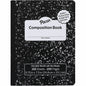 Pacon Marble Hard Cover Wide Rule Composition Book 1 Subject(s) - 100 Sheets - 200 Pages - Wide Ruled Front Ruling - Red Margin - 9.75" Height x 7.5" Width x 0.4" Depth - Black Marble Cover - Recyclable, Hard Cover, Dry Erase Surface - 1 Eac (PMMK37101DE)