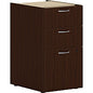 HON Mod HLPLPSBBF Pedestal 28" Height x 15" Width x 20" Depth - 3 x Box, File Drawer(s) - Finish: Traditional Mahogany, Laminate (PLPSBBFLT1)