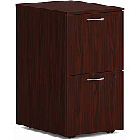 HON Mod HLPLPMFF Pedestal 28" Height x 15" Width x 20" Depth - 2 x File Drawer(s) - Finish: Traditional Mahogany (PLPMFFLT1)