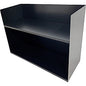 Huron 2-tier Book Rack 2 Compartment(s) - 2 Tier(s) - Horizontal - 20" Height x 29" Width x 10.25" Depth - Durable - Black - Steel - 1 Each (HASZ0177)