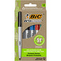 BIC Ecolutions Permanent Marker 4.2 mm Bullet Marker Point - Blue, Green, Black, Red Ink - 1 Dozen (PMER12AST)
