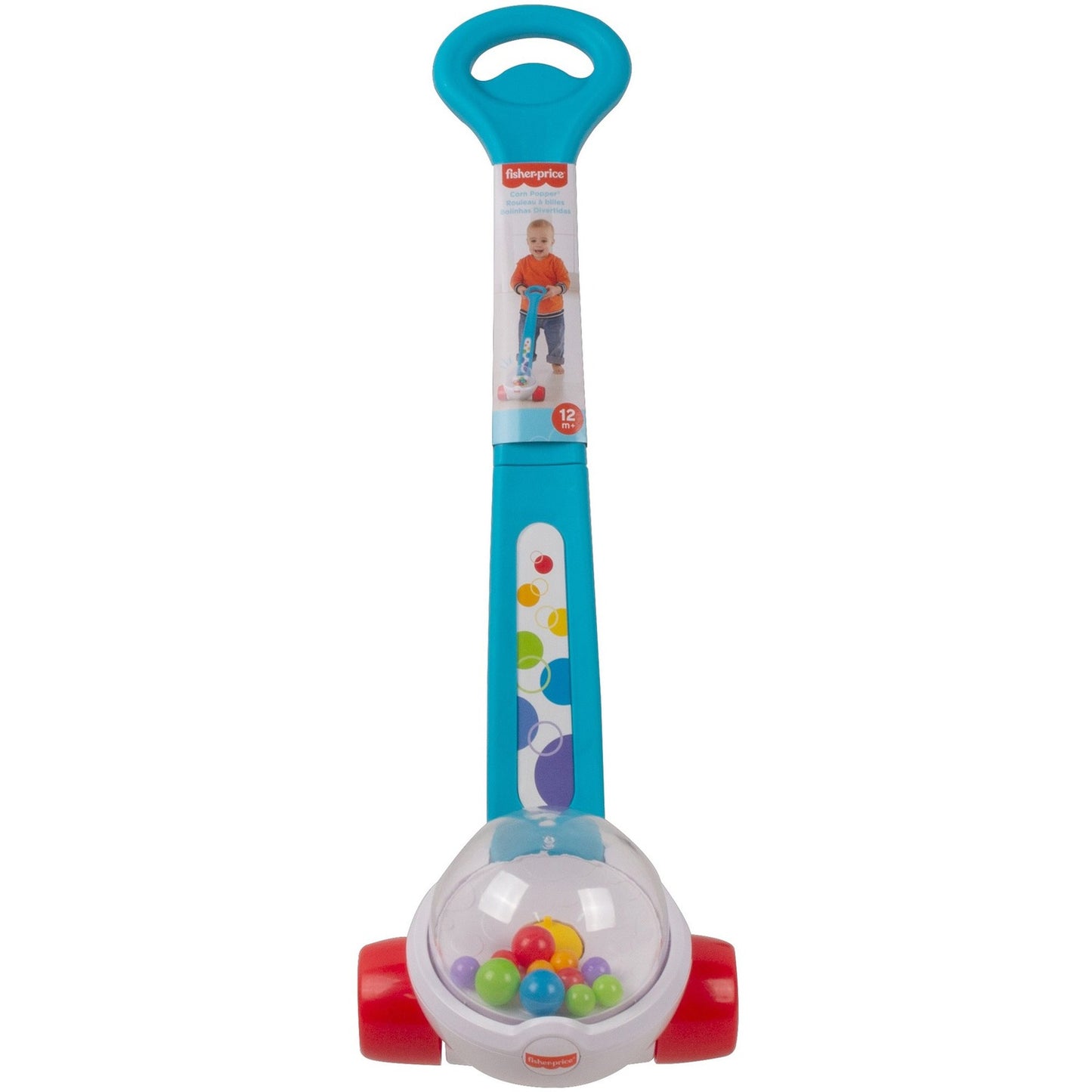 Fisher-Price Classic Corn Popper Push Toy - 1-3 Year - Blue (HBT55)