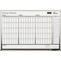 AbilityOne SKILCRAFT Aluminum Frame 90-day Planner Board Daily - 90 Day - 1.13" x 3.25" Block - Red - Aluminum, Mylar, Hardboard - 24" Height x 36" Width - Erasable, Laminated, Unruled Daily Block, Ruled, Hanger, Dry Erase Su (4070160)