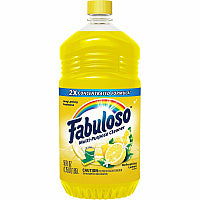 Fabuloso(R) Multi-Purpose Cleaner, Lemon Scent, 56 oz. Bottle 56 fl oz (1.8 quart) - Lemon Scent - Rinse-free, Residue-free, Long Lasting - Yellow - 1 Bottle (MX06157A)