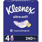 Kleenex Ultra Soft Tissues 3 Ply - WhiteBox - 60/Box - 48 / Carton (54308CT)