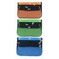 CLI Triple-pocket Pencil Pouches 10.3" Height x 7.3" Width - Ring Binder - Green, Orange, Blue - Nylon - 24 / Display Box (76365ST)