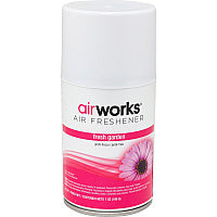 AirWorks Metered Aerosol Air Fresheners Aerosol - 6000 ft³ - 7 oz - Fresh Garden - 12 / Carton (07932)