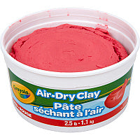 Crayola Air-Dry Clay Art, Classroom, Art Room - Red - 1 Each (575138)