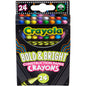 Crayola Construction Paper Crayons Art, Paper, Cardboard - Recommended For 3+ Year - 3.60" Length - Assorted - Paper - 24 / Pack (523463)