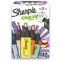 Sharpie Clear View Highlighter Fine Marker Point - Chisel Marker Point Style - Assorted - Assorted Barrel - 12 / Dozen (2149298)