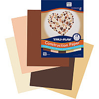 Tru-Ray Construction Paper Art Project, Craft Project - 9" Width x 12" Length - 76 lb Basis Weight - Assorted - Fiber, Sulphite - 50 / Pack (P102949)