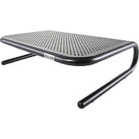 Allsop Metal Art Jr. Monitor Stand 4" Height x 14" Width x 9" Depth - Powder Coated - Metal - Pearl Black (30165V2)