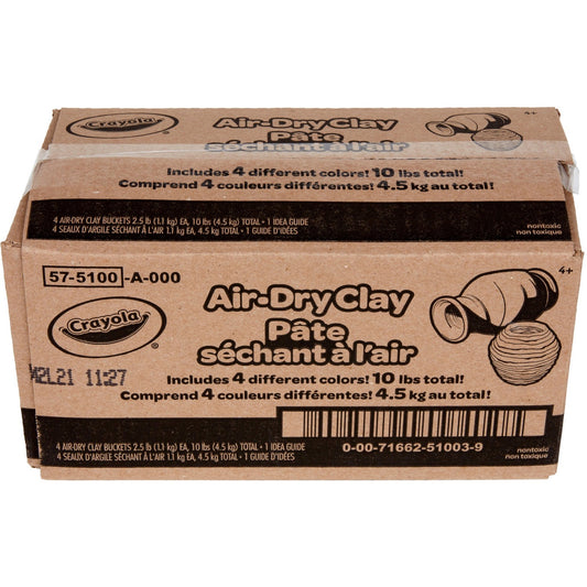 Crayola Air-Dry Clay Classroom, Room - Assorted - 4 / Pack (575100)