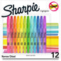 Sharpie Accent Highlighters w/Smear Guard Chisel Marker Point - Assorted Ink - Dry - 12 / Pack (2157490)
