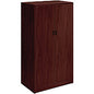 HON 10500 Series Mahogany Laminate Office Desking 66.6" Height x 36" Width x 24" Depth - 5 Shelve(s) - 4 Adjustable Shelf(ves) - Finish: Thermofused Laminate (TFL), Mahogany Laminate - Adjustable Shelf, Coat Rod, Removable Lock, Durable, Scratch (10530NN)