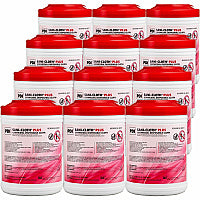 PDI Sani-Cloth Plus Germicidal Disposable Cloth 6.75" Length x 6" Width - Disposable, Disinfectant, Deodorize, Fungicide, Virucidal, Bactericide, Latex-free, Bleach-free, Pre-moistened, Antimicrobial - White - 160/Tub - 12 / Carton (Q89072CT)