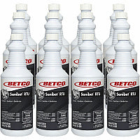 Betco Sanibet RTU Cleaner Ready-To-Use Spray - 32 fl oz (1 quart) - 12 / Carton - Yellow (3421200CT)