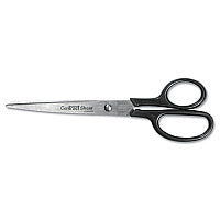 Westcott Straight Contract Scissors, 8" Long, 3" Cut Length, Straight Black Handle (10572)