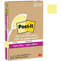 Post-it(R) Super Sticky Adhesive Note 4" Flag/Note Width x 6" Flag/Note Length - Rectangle - 45 Sheets per Pad - Canary Yellow - Repositionable - Recycled - 4 / Pack (4621R4SSCY)