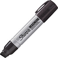 Sharpie Magnum Permanent Markers Bold Chisel, Extra Wide Marker Point - Black Ink - Felt Tip - 1 Each (44001A)