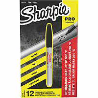 Sharpie Fine Point Industrial Marker Fine Marker Point - Black Ink - 1 - 1 Dozen (13601A)
