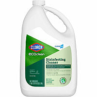 CloroxPro(TM) EcoClean Disinfecting Cleaner Refill 128 fl oz (4 quart) - Refillable, Disinfectant, Bleach-free, Alcohol-free, Phosphate-free - Green, White - 1 Each (60094)