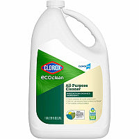 CloroxPro(TM) EcoClean All-Purpose Cleaner Refill 128 fl oz (4 quart) - Bio-based, Paraben-free, Dye-free, Phthalate-free, Chemical-free, Fume-free, Residue-free, Refillable - Green, White - 1 Each (60278)