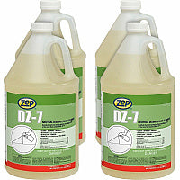 Zep Commercial DZ-7 Neutral Disinfectant Cleaner 128 fl oz (4 quart) - Neutral Scent - Virucidal, Bactericide, Fungicide, Mildewstatic, pH Neutral, Phosphate-free, Butyl-free, APE-free - Yellow - 4 / Carton (752023CT)