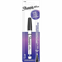 Sharpie Oil-Based Paint Markers Extra Fine Marker Point - Black Ink - Oil Based - Metal Barrel - 1 / Pack (1874990)