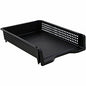 Business Source Stackable Letter Tray Stackable, Front Loading - Black - Plastic - 1 Each (BSN42571)