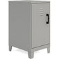 NuSparc Personal Locker 2 Shelve(s) - for Office, Home, Sport Equipments, Toy, Game, Classroom, Playroom, Basement, Garage - Overall Size 27.5" Height x 14.2" Width x 18" Depth - Silver - Steel - TAA Compliant (SL218ZZSR)