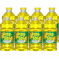 Pine-Sol Multi-Surface Cleaner For Multi Surface - Concentrate - Liquid - 40 fl oz (1.3 quart) - Lemon Fresh Scent - Deodorize, Disinfectant, Dilutable - Yellow - 8 / Carton (60165CT)