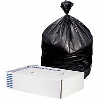 Heritage Value Line Can Liners 45 gal Capacity - 40" Width x 44" Depth x 1.20 mil (30 Micron) Thickness - Black - Waste, Garbage - Recycled - 100 / Carton (X8044SKR0V)