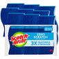 Scotch-Brite Non-Scratch Scrub Sponges 0.7" Height x 4.2" Width x 2.7" Depth - 9/Pack - 5 / Carton - Blue (5295CT)