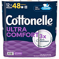 Kimberly-Clark Professional(R) Ultra Comfort Toilet Paper 2 Ply, White, Paper, Fiber, 12 Rolls/Pack (55494)