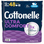 Kimberly-Clark Professional(R) Ultra Comfort Toilet Paper 2 Ply, White, Paper, Fiber, 12 Rolls/Pack (55494)