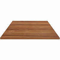 Lorell Hospitality/Conference Tabletop 42" Width x 1" Thickness x 42" Length - Band Edge - Walnut Table Top - For Reception Area, Conference Table, Breakroom, Lobby, Meeting, Office (LLR69962)