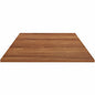 Lorell Hospitality/Conference Tabletop 42" Width x 1" Thickness x 42" Length - Band Edge - Walnut Table Top - For Reception Area, Conference Table, Breakroom, Lobby, Meeting, Office (LLR69962)