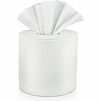 Solaris Paper Livi Center-Pull Towels 2 Ply - 7" Width x 10.90" Length - 605 Sheets/Roll - 2 63/64" Core - White - Paper, Fiber - 6 Rolls Per Case - 1 / Carton (45784)