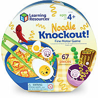Learning Resources Noodle Knockout Fine Motor Game Learning Toy - Theme/Subject: Learning - 4 Year & Up - 67 Pieces - Multi (LER5549)
