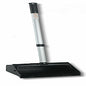 Genuine Joe Lobby Dust Pan 11.50" Wide - Aluminum Handle - Black, Silver - 1 Each (85237)