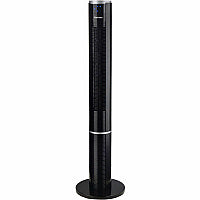 ESM Bladeless Tower Fan 3 Speed - Bladeless, Oscillating, Timer, Energy Efficient - Black (KM60018BK)