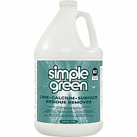 Simple Green Lime-Calcium-Surface Residue Remover For Multi Surface, Multipurpose - 128 fl oz (4 quart) - Pleasant, Wintergreen Scent - Deodorize, Bleach-free, Ammonia-free, Phosphorous-free, Non-abrasive - Turquoise - 1 Each (1700128)