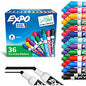 Expo Dry Erase Markers Chisel Marker Point - Erasable - Assorted Ink/ - 36 / Box (2135174A)