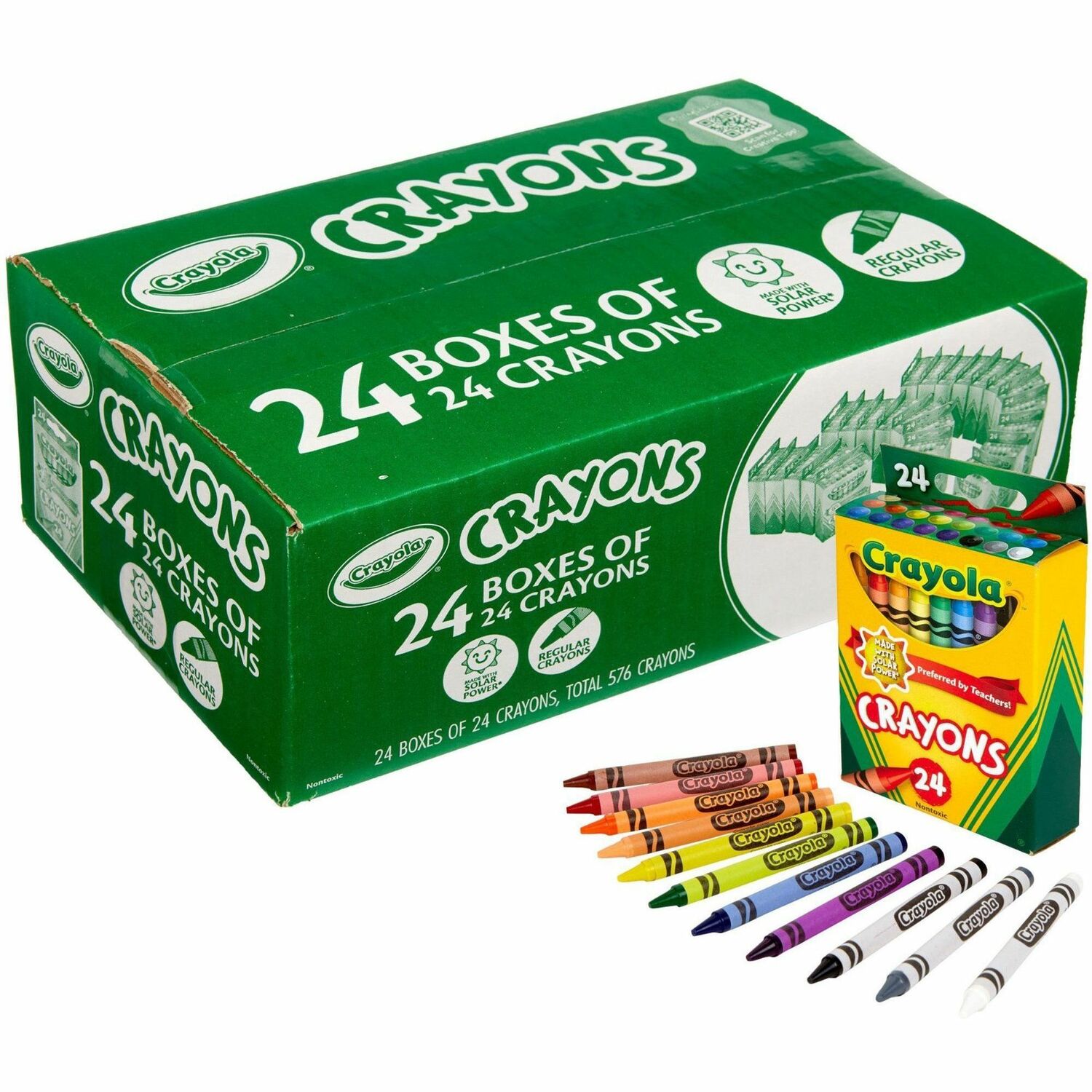Crayola Bulk Crayons Regular - For Child - Multi - 24 / Pack (523036)
